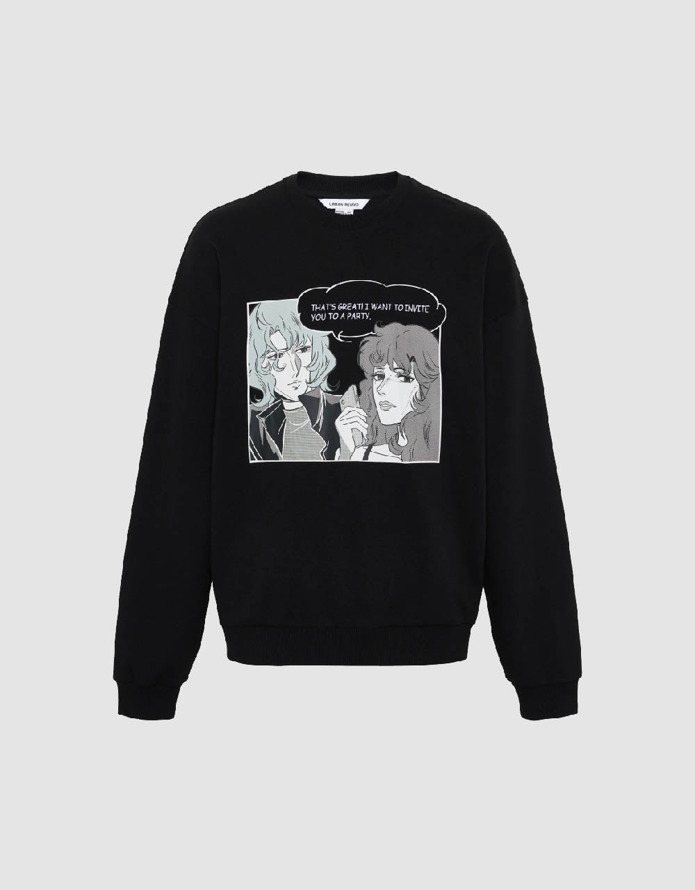 Printed Crew Neck Sweatshirt