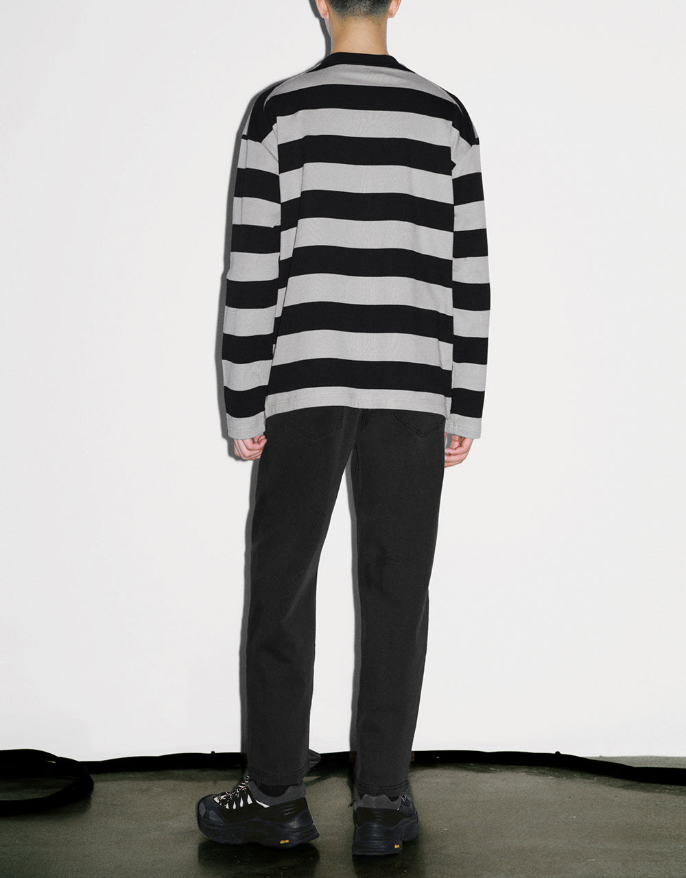 Striped Crew Neck Knitted T-Shirt