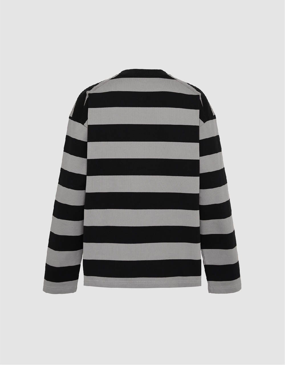 Striped Crew Neck Knitted T-Shirt