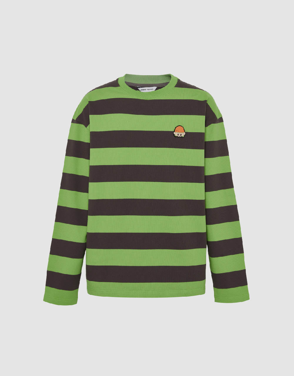 Striped Crew Neck Knitted T-Shirt