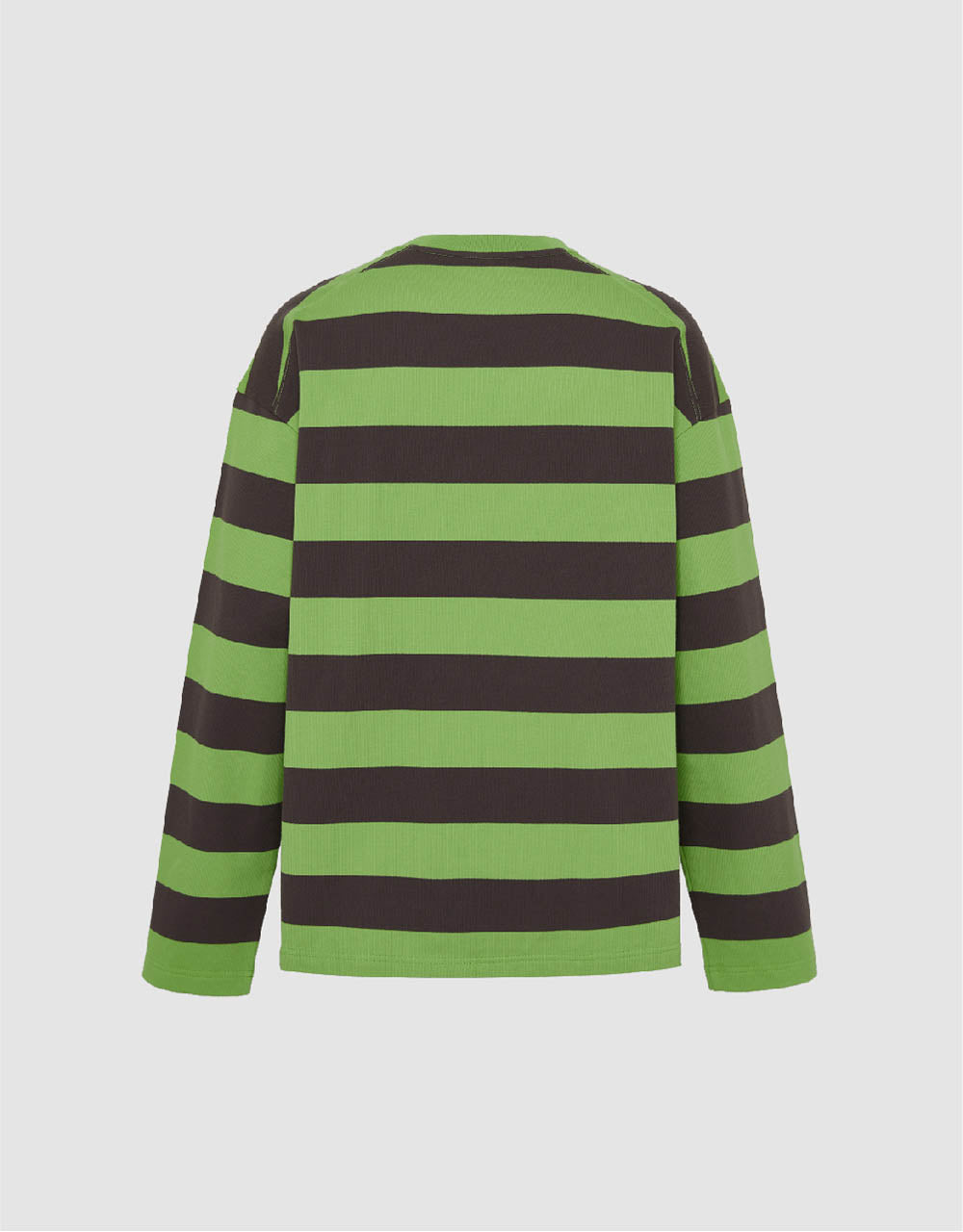 Striped Crew Neck Knitted T-Shirt