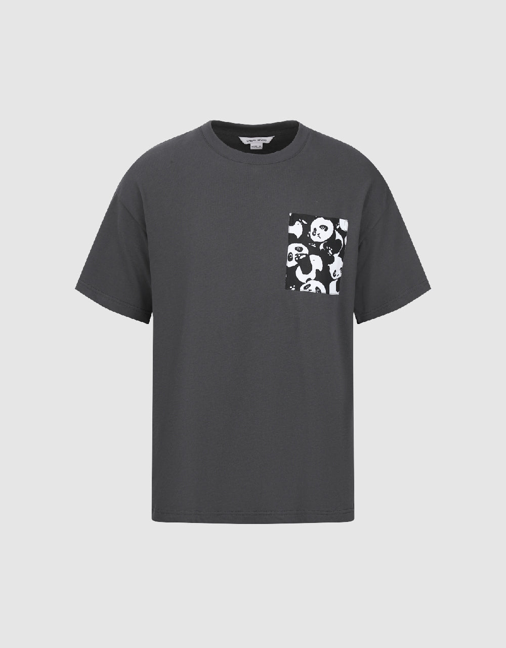 Panda Printed Crew Neck Loose T-Shirt