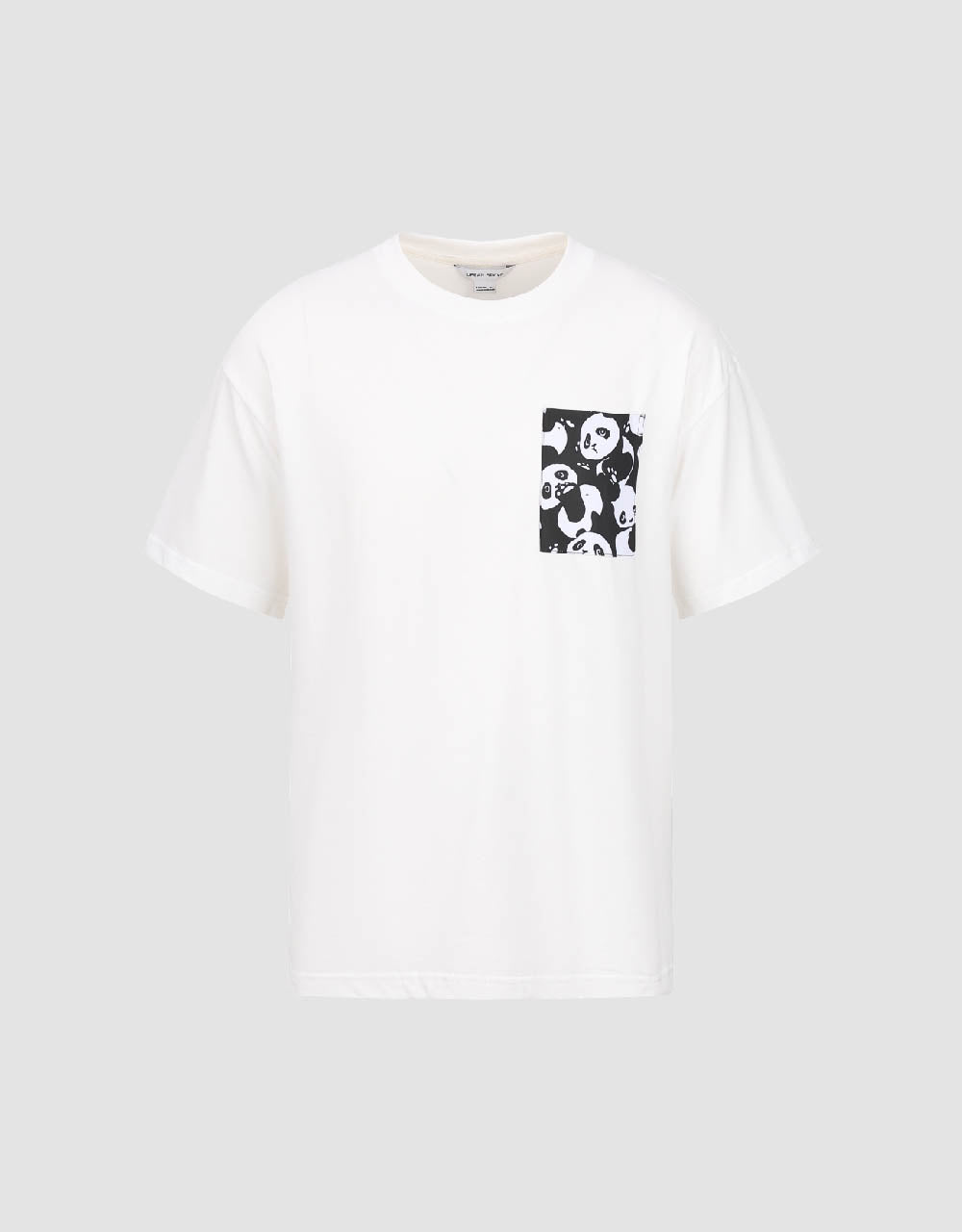 Panda Printed Crew Neck Loose T-Shirt