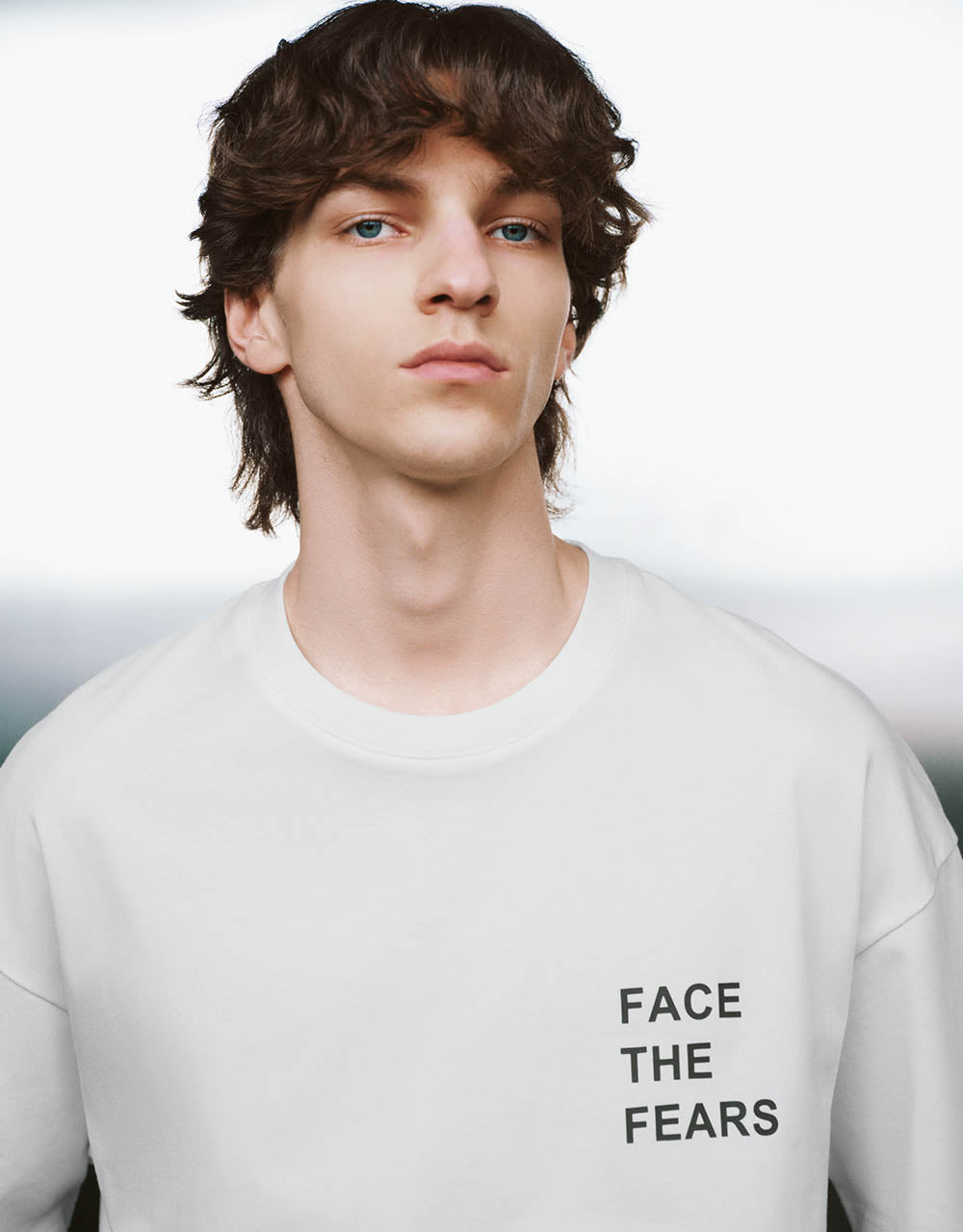 Letter Printed Crew Neck T-Shirt