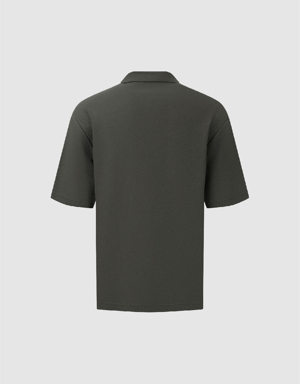 Drop Shoulder Sleeve Polo T-Shirt