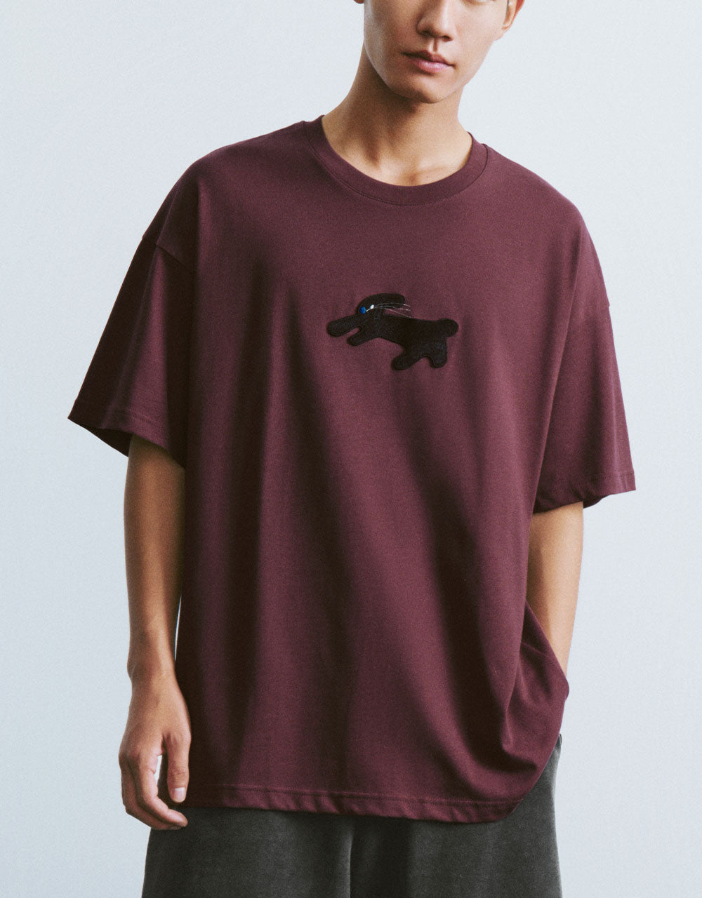 Embossed Crew Neck T-Shirt