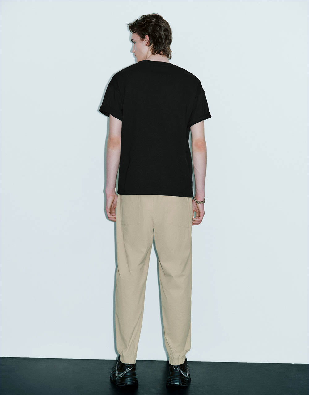 Letter Printed Crew Neck T-Shirt