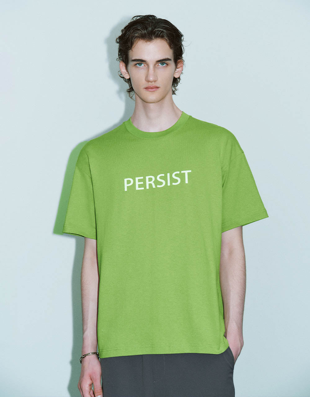 Letter Printed Crew Neck T-Shirt