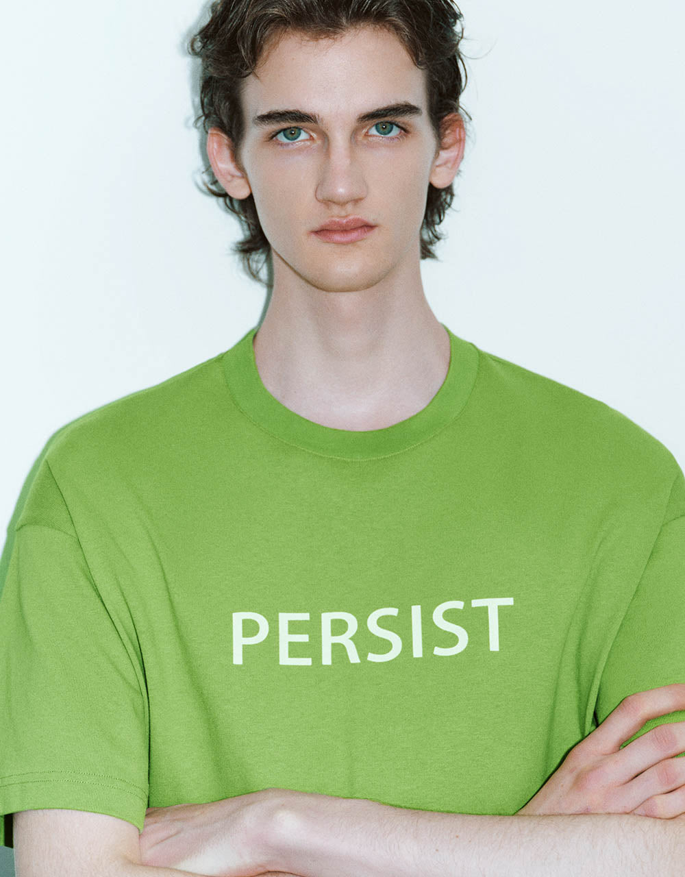 Letter Printed Crew Neck T-Shirt