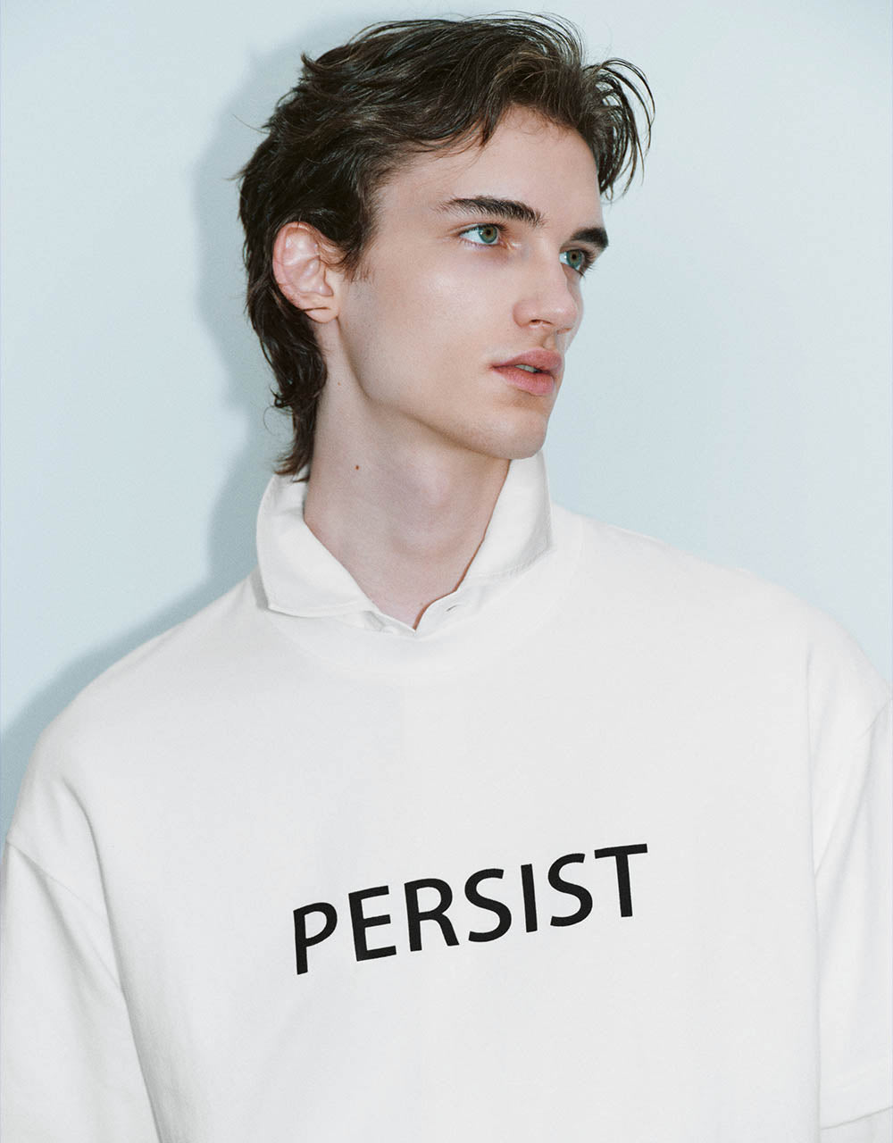 Letter Printed Crew Neck T-Shirt