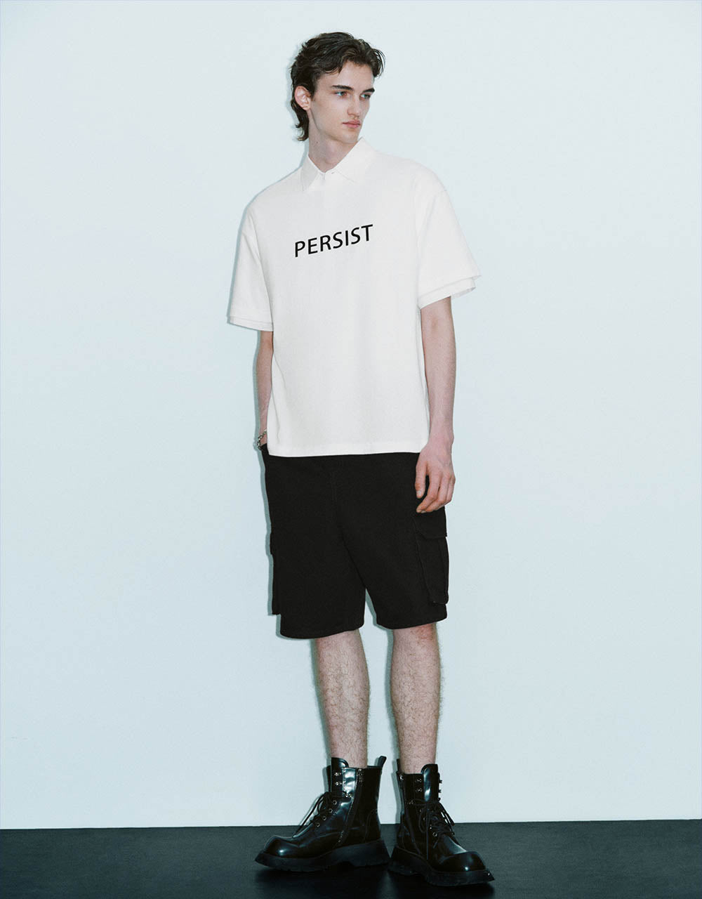 Letter Printed Crew Neck T-Shirt