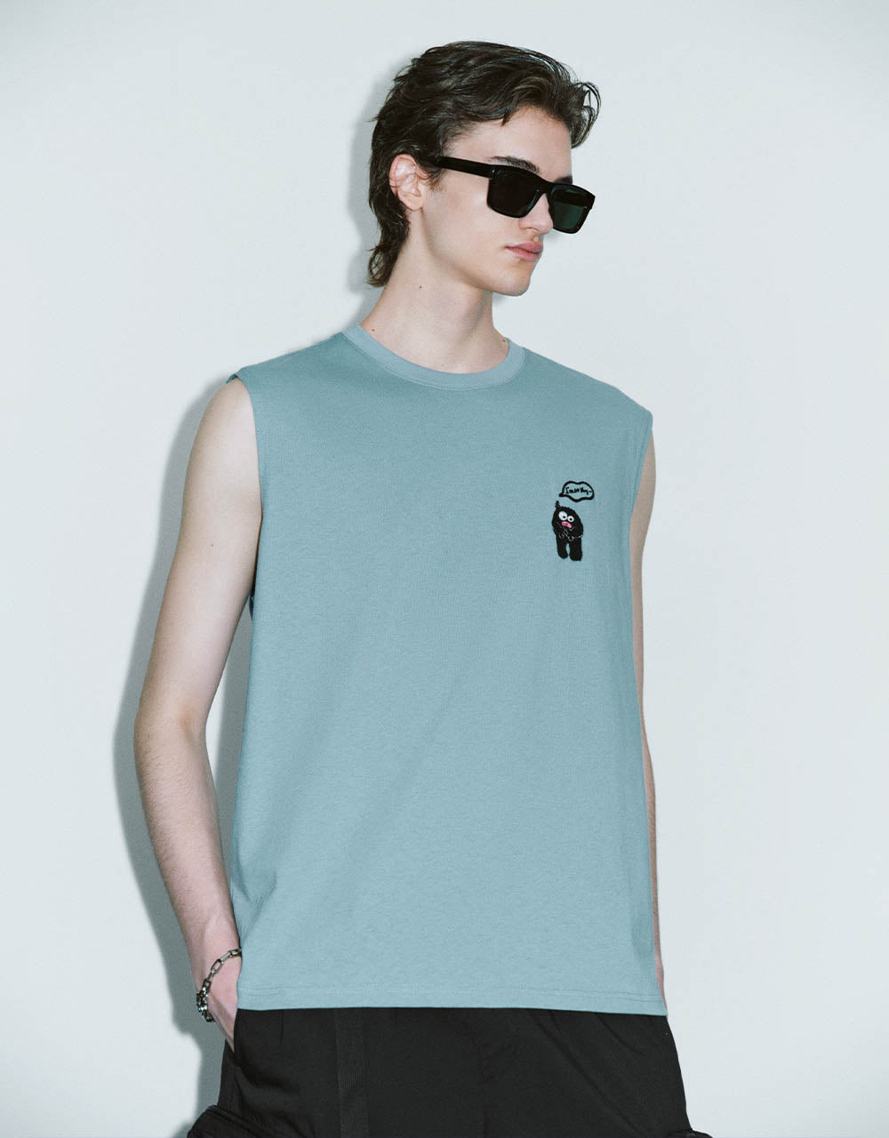 Crew Neck Loose Tank Top