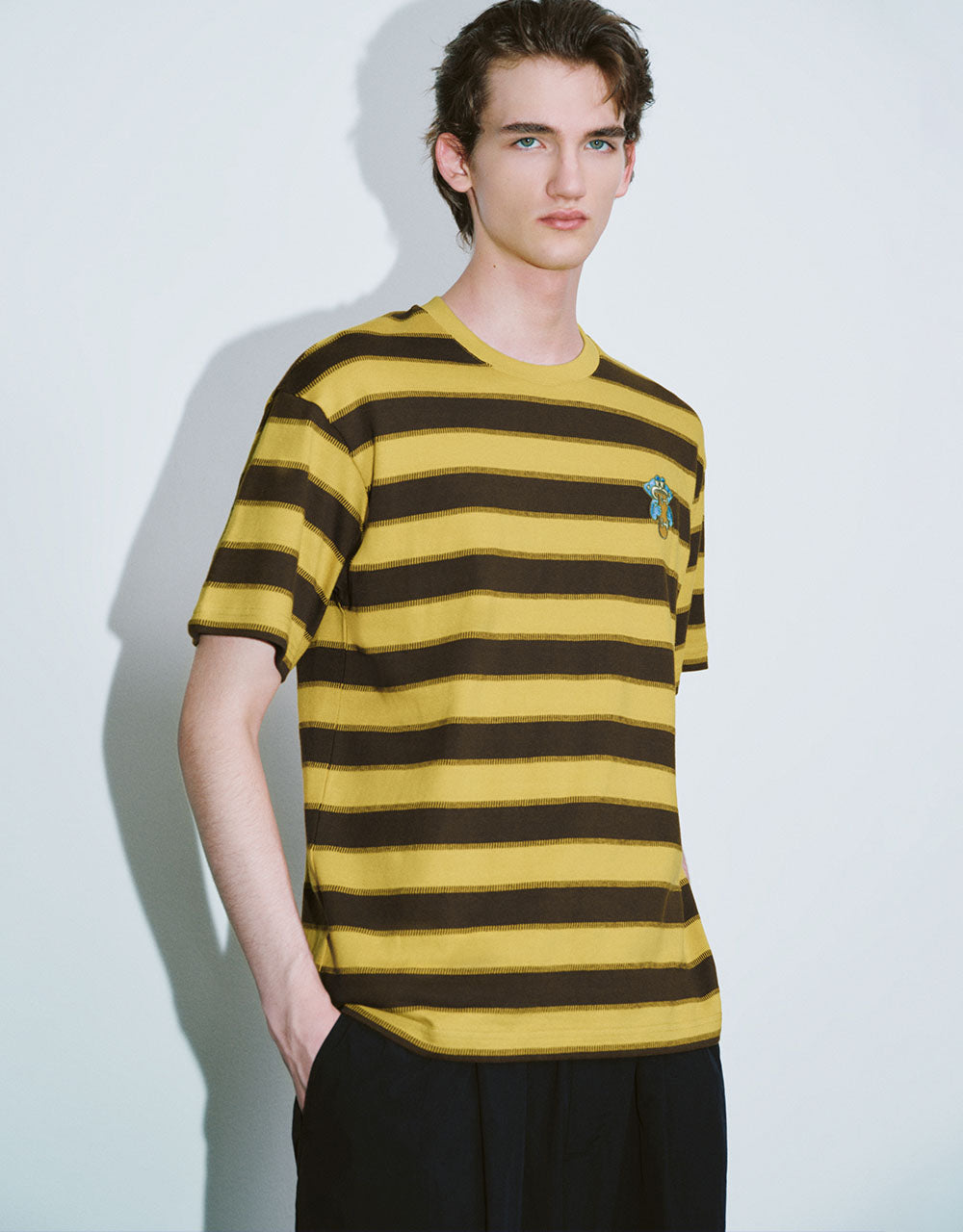 Striped Crew Neck Loose T-Shirt