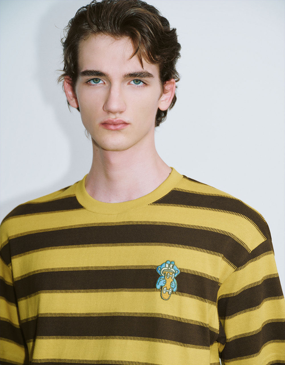 Striped Crew Neck Loose T-Shirt