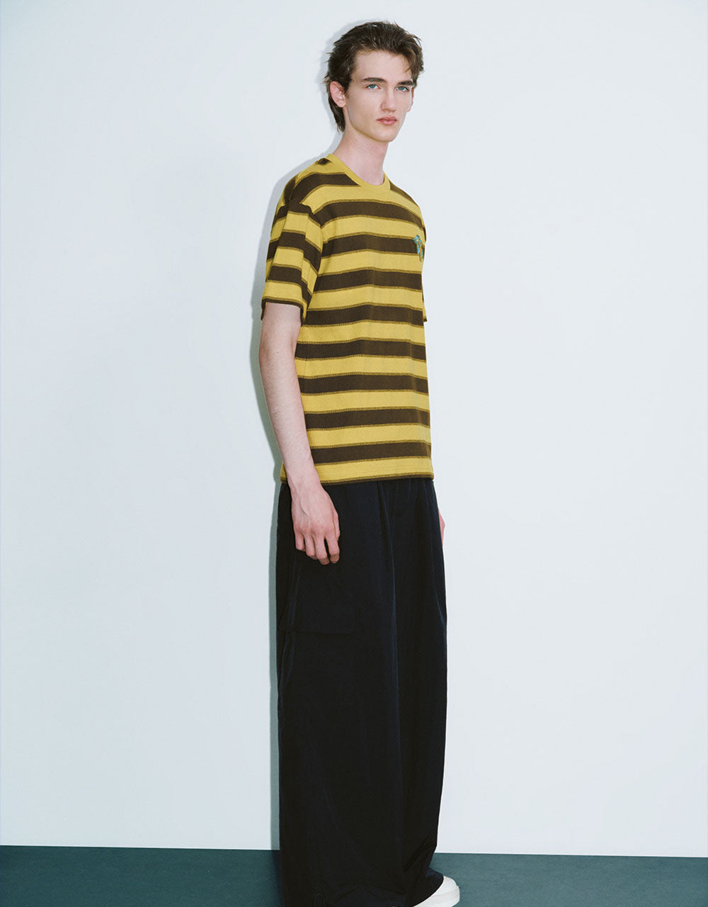 Striped Crew Neck Loose T-Shirt