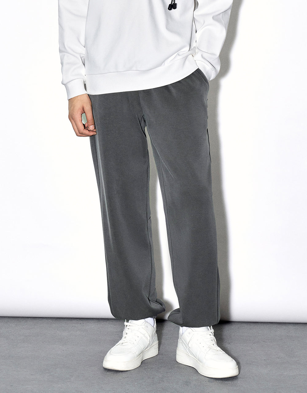 Drawstring Waist Knitted Jogger Pants