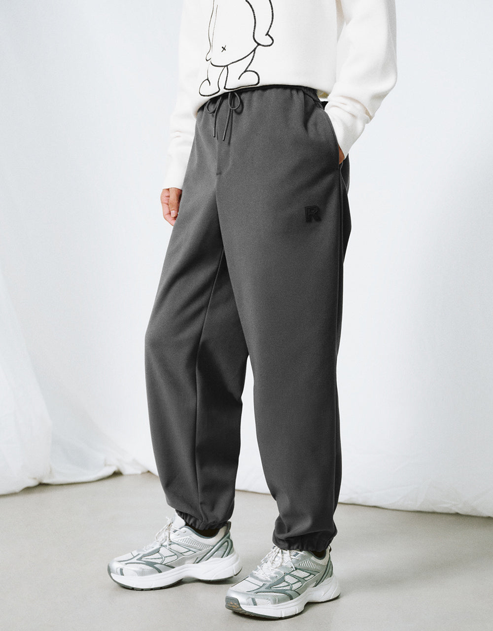 Drawstring Waist Jogger Pants