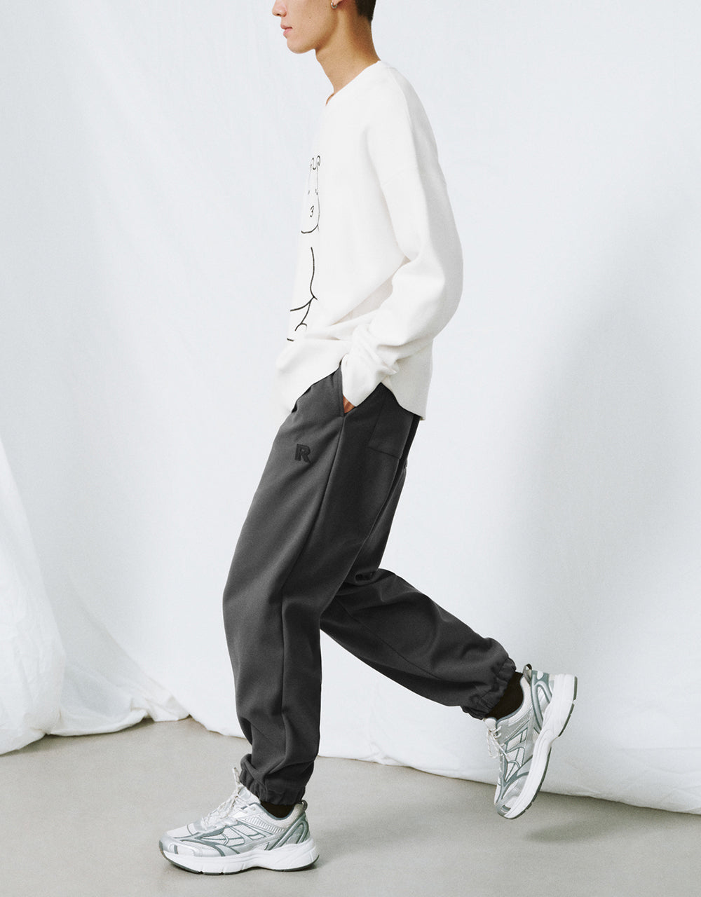 Drawstring Waist Jogger Pants