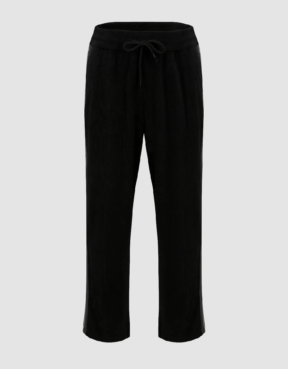 Drawstring Waist Wide-Leg Pants