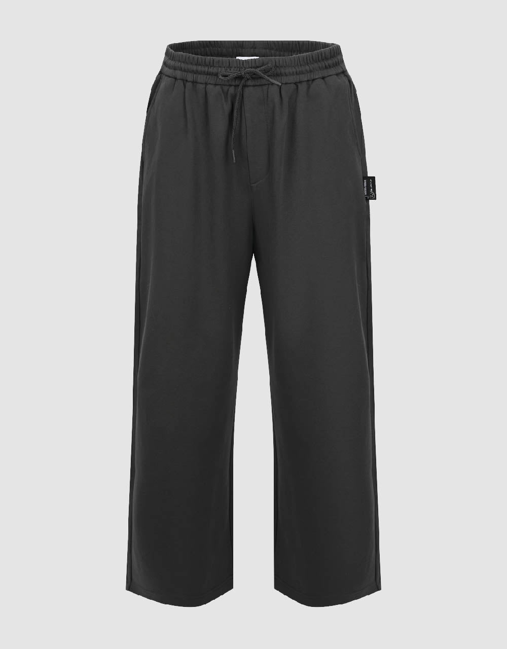 Elastic Waist Straight Pants