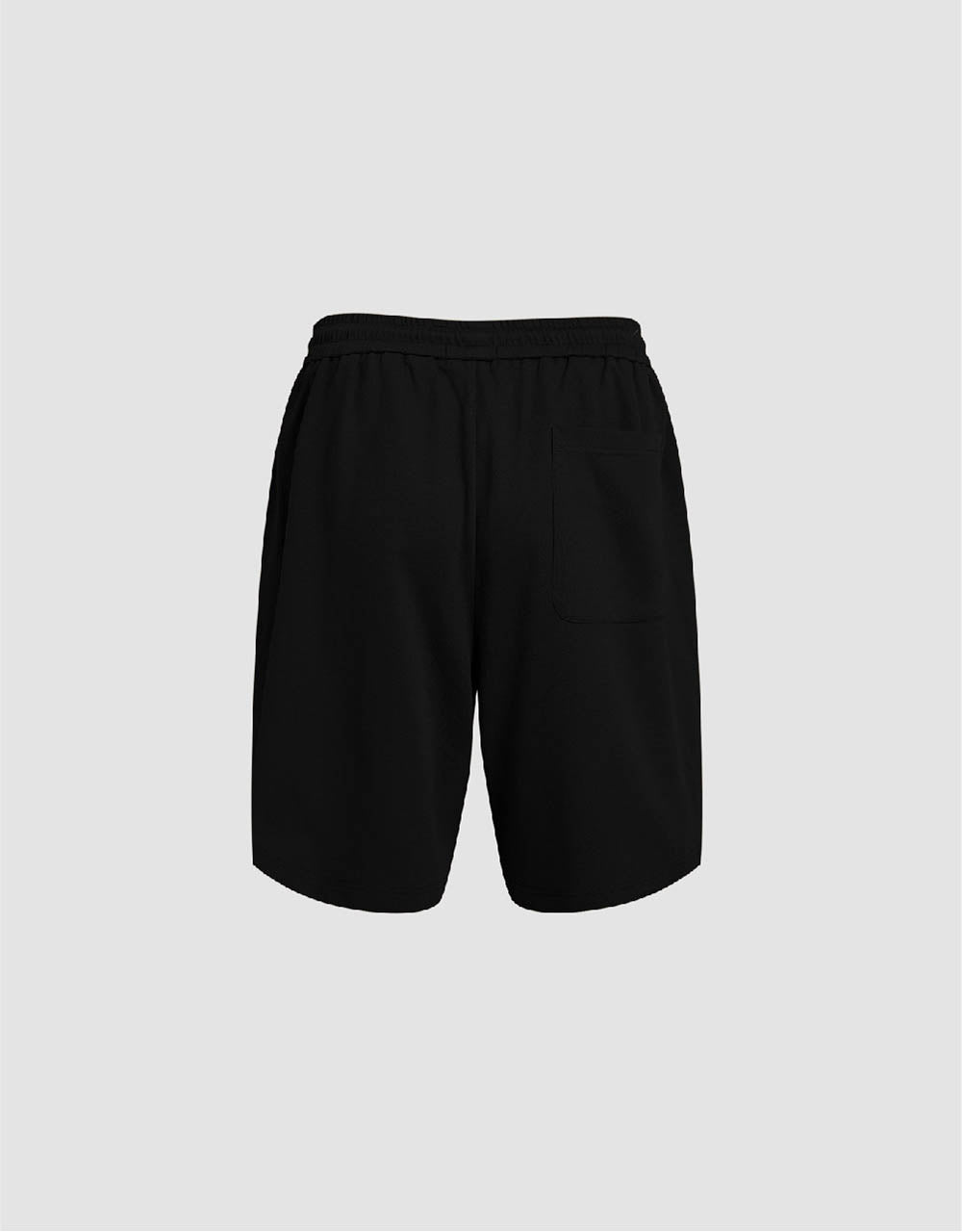 Drawstring Waist Knitted Shorts