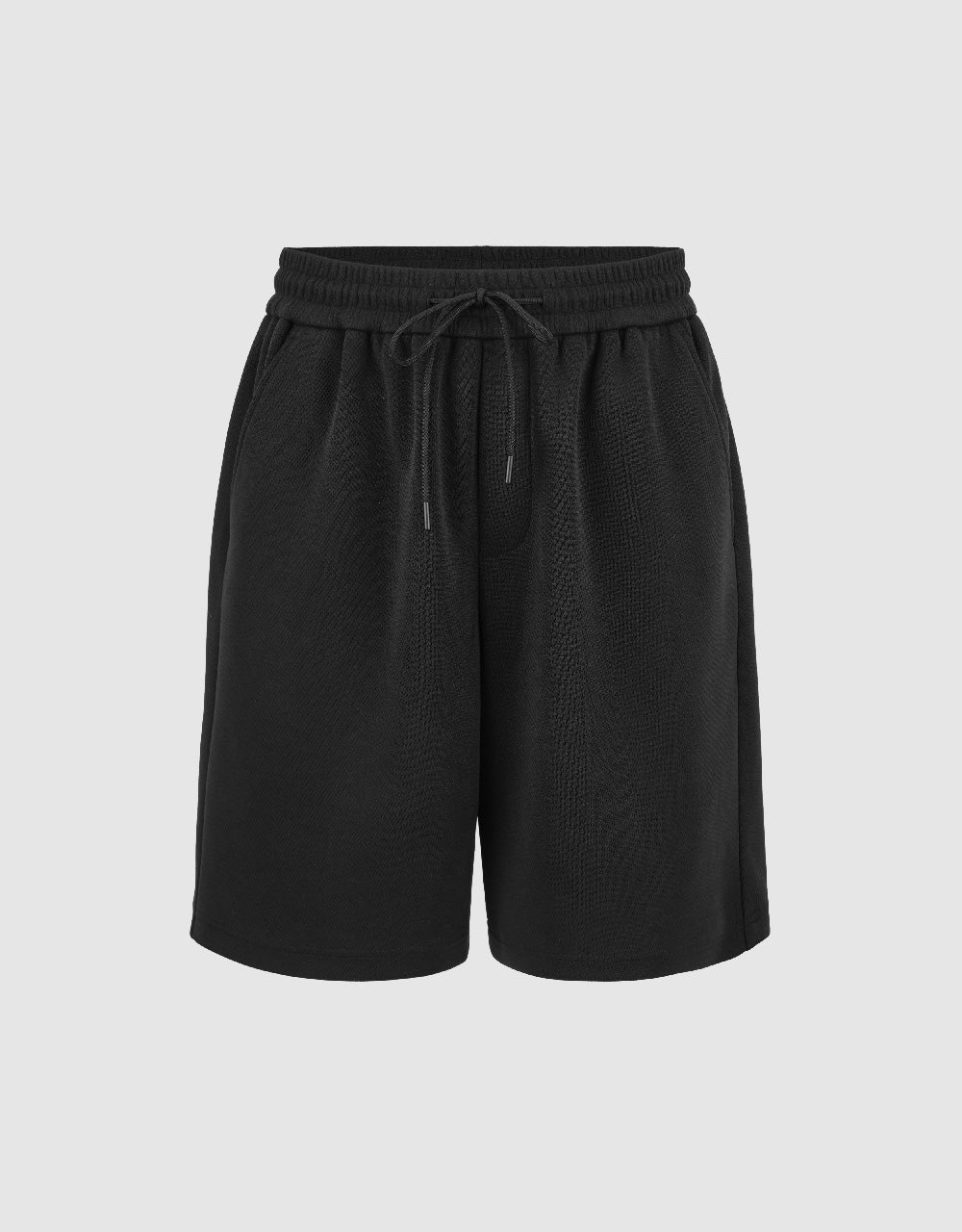 Drawstring Waist Knitted Shorts