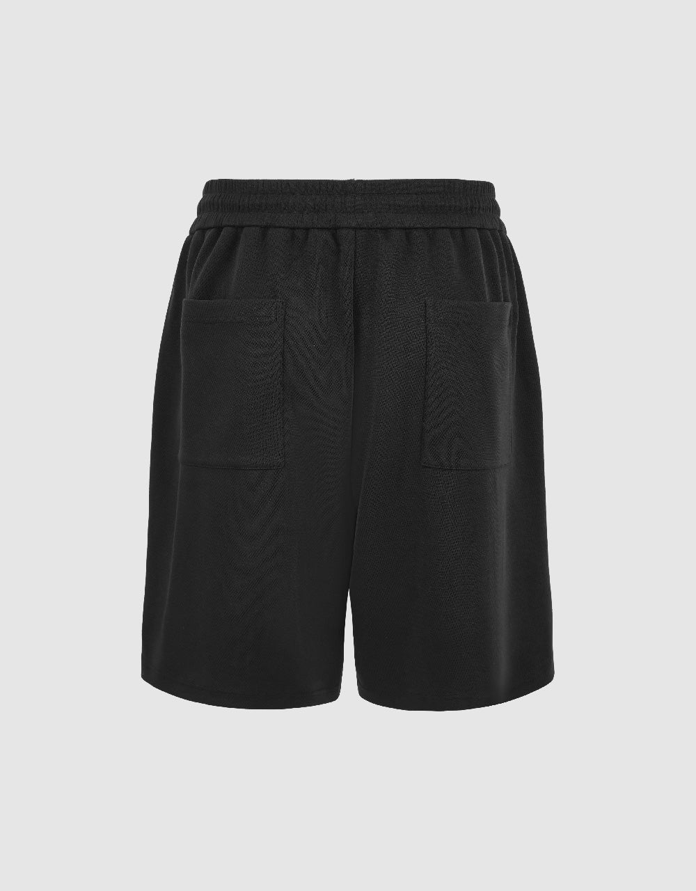 Drawstring Waist Knitted Shorts