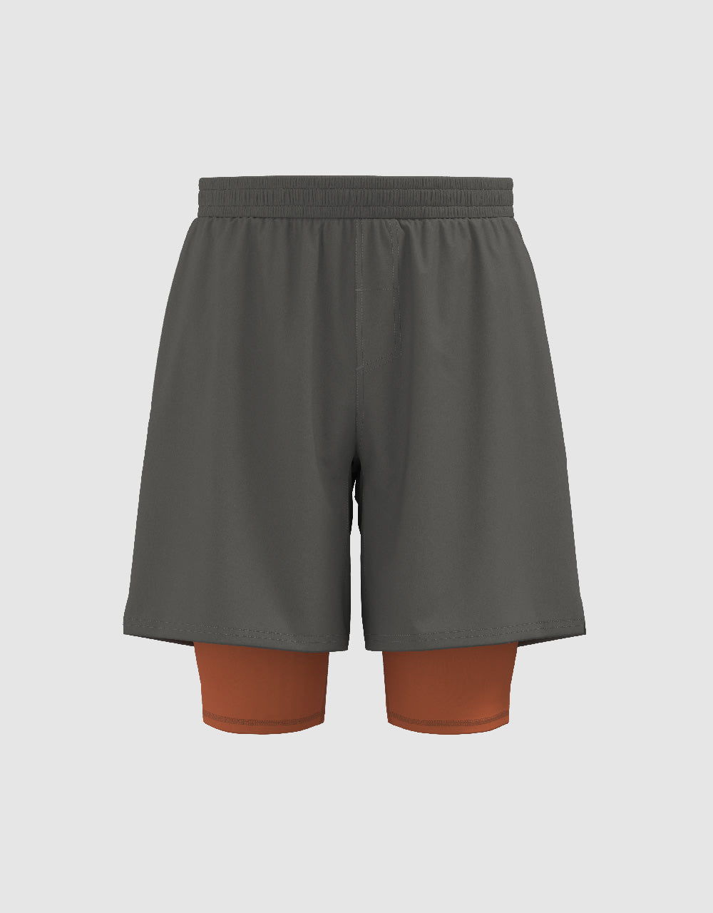 Elastic Waist 2 In 1 Shorts