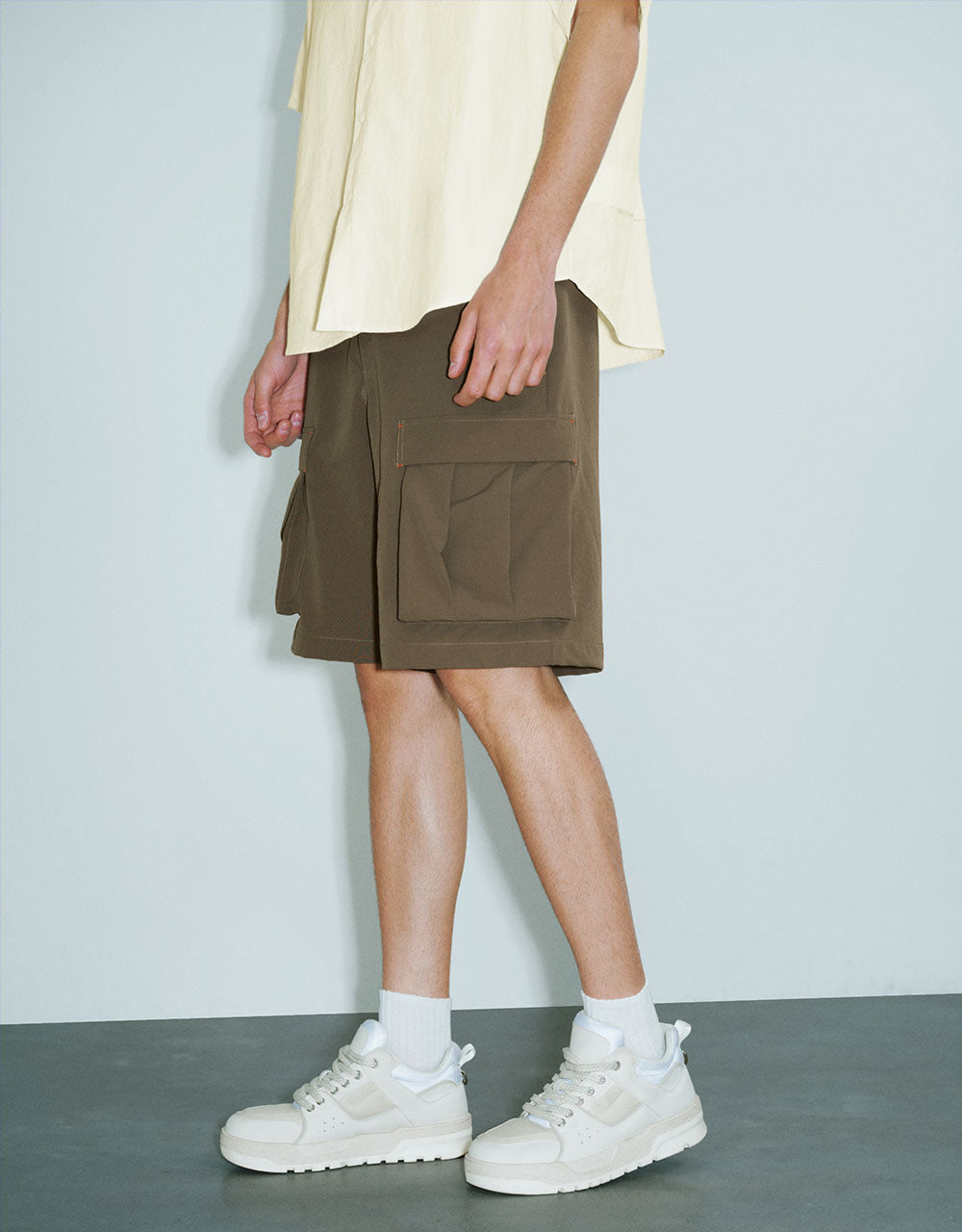 Utility Shorts With Belt