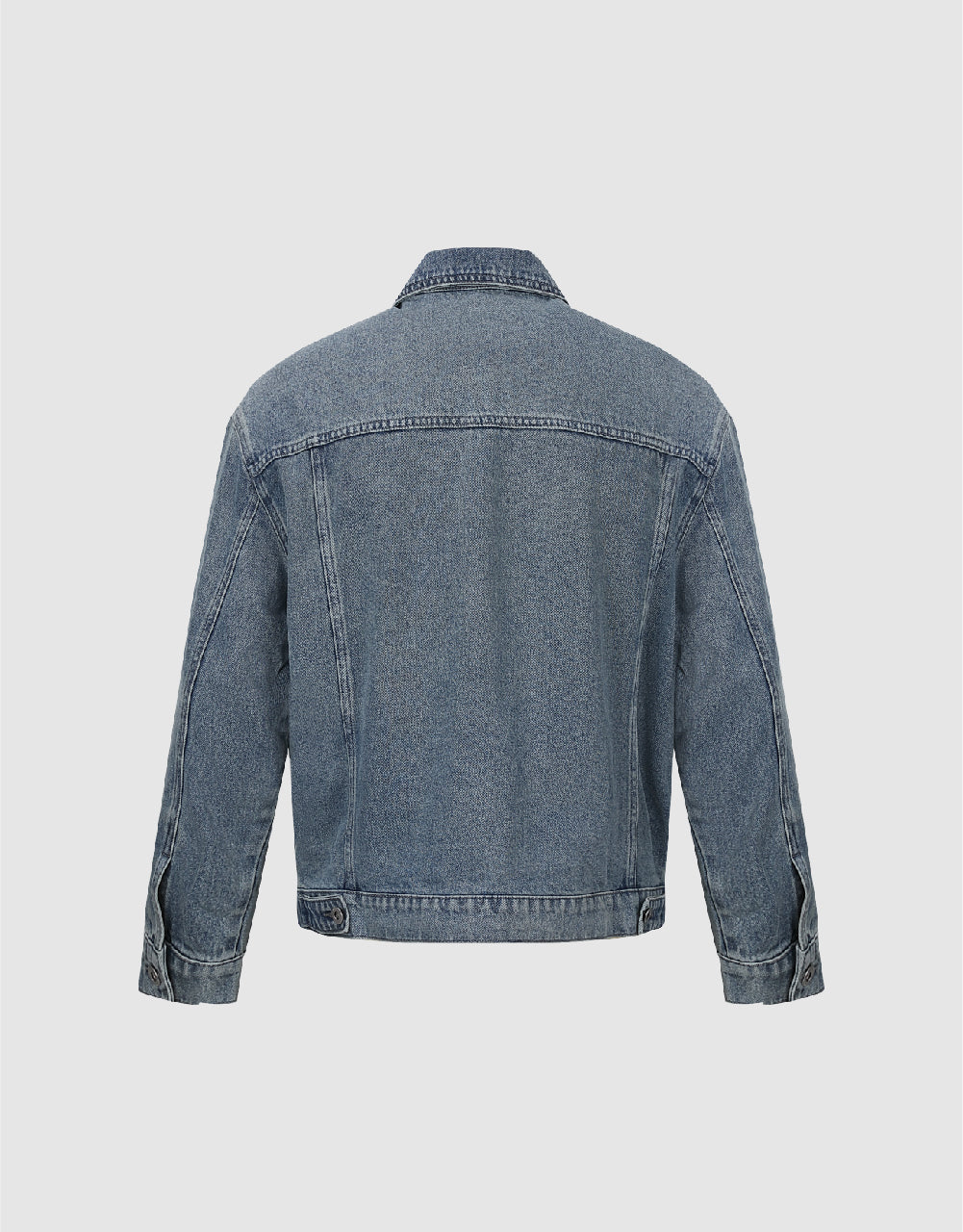 Drop Shoulder Sleeve Denim Jacket