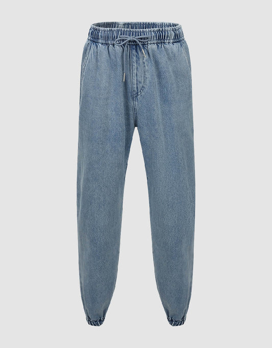 Drawstring Waist Jeans