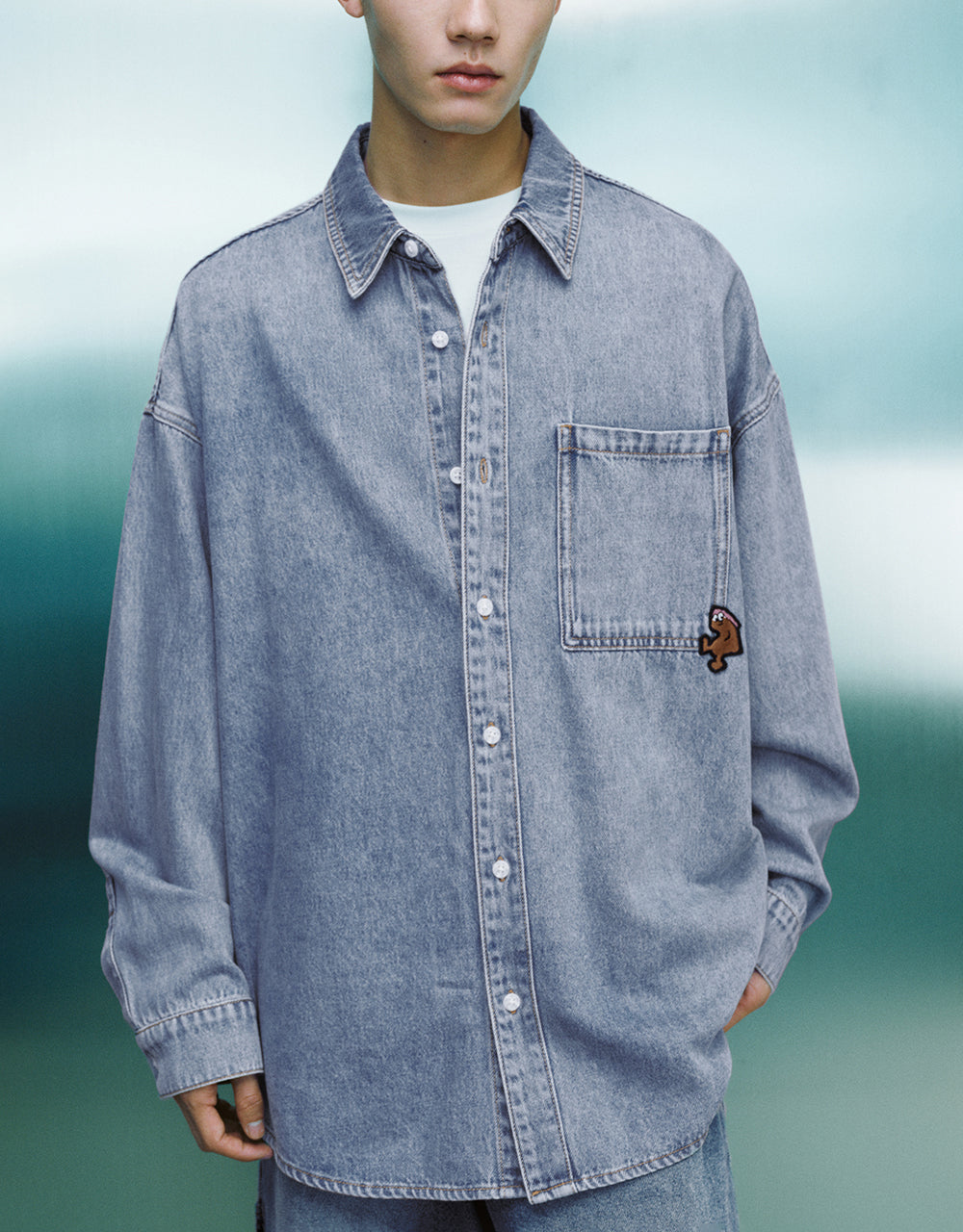 Button Up Denim Shirt