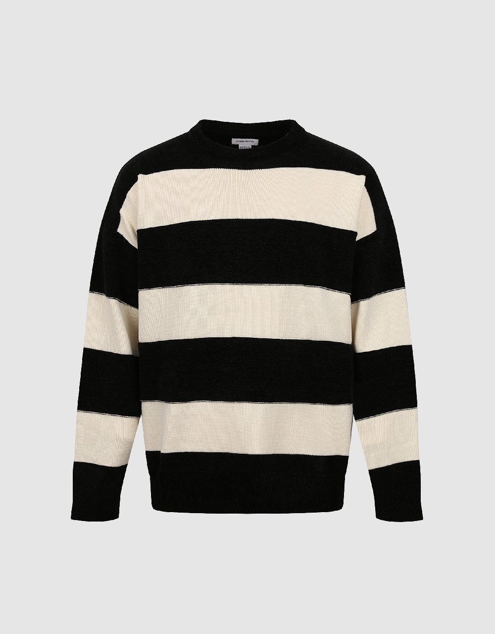 Striped Crew Neck Knitted T-Shirt