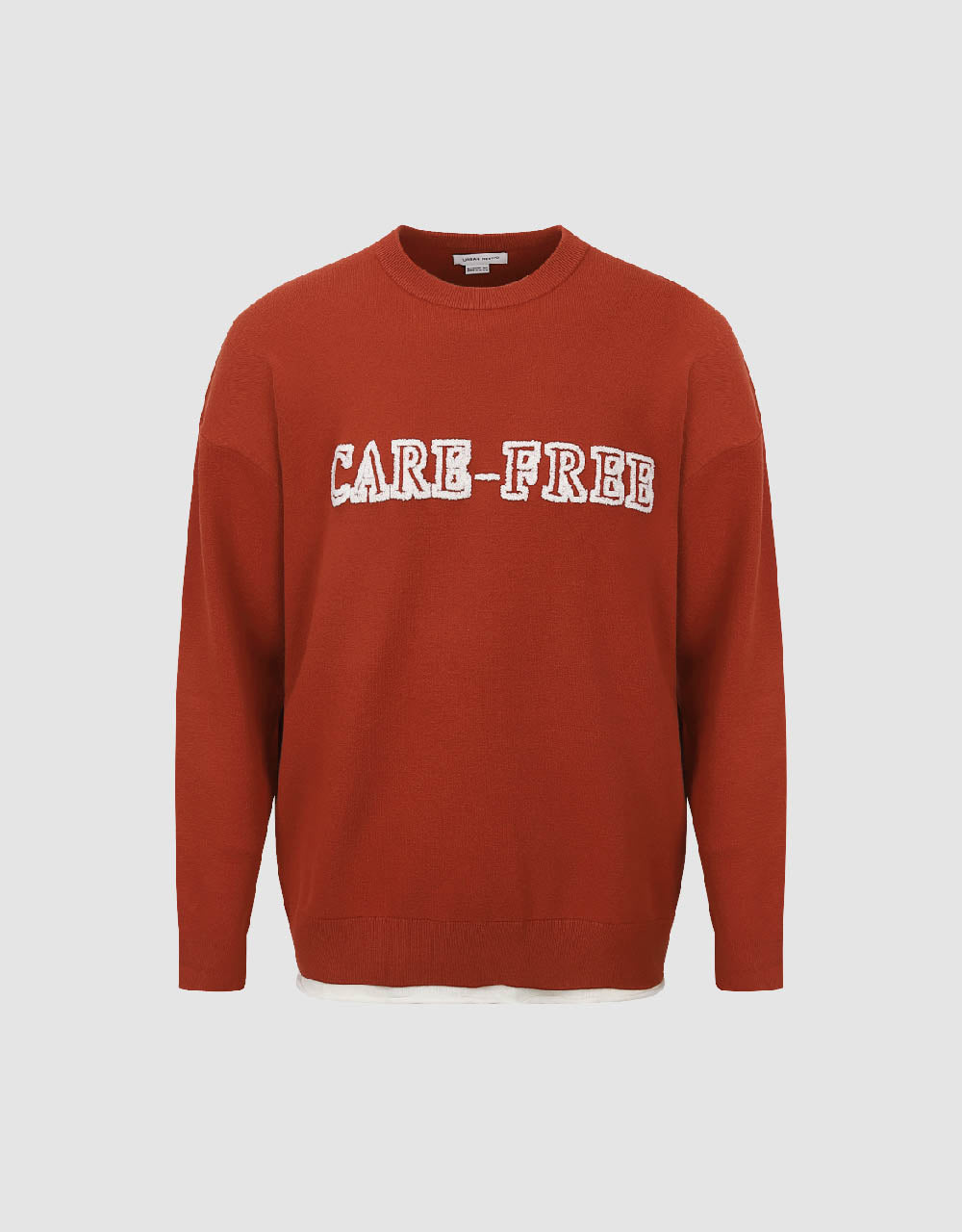 Letter Printed Knitted T-Shirt