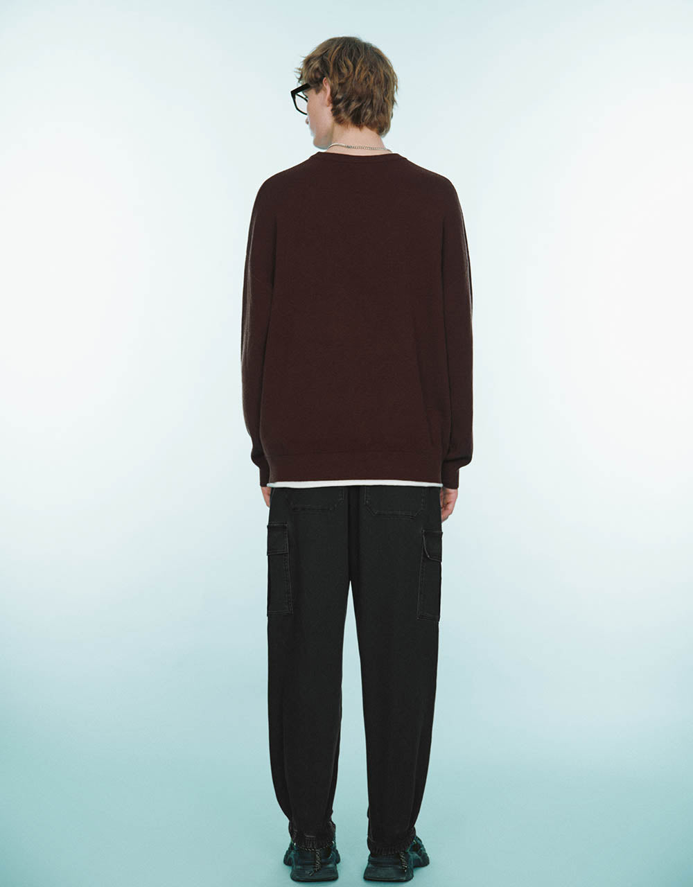 Letter Printed Knitted T-Shirt