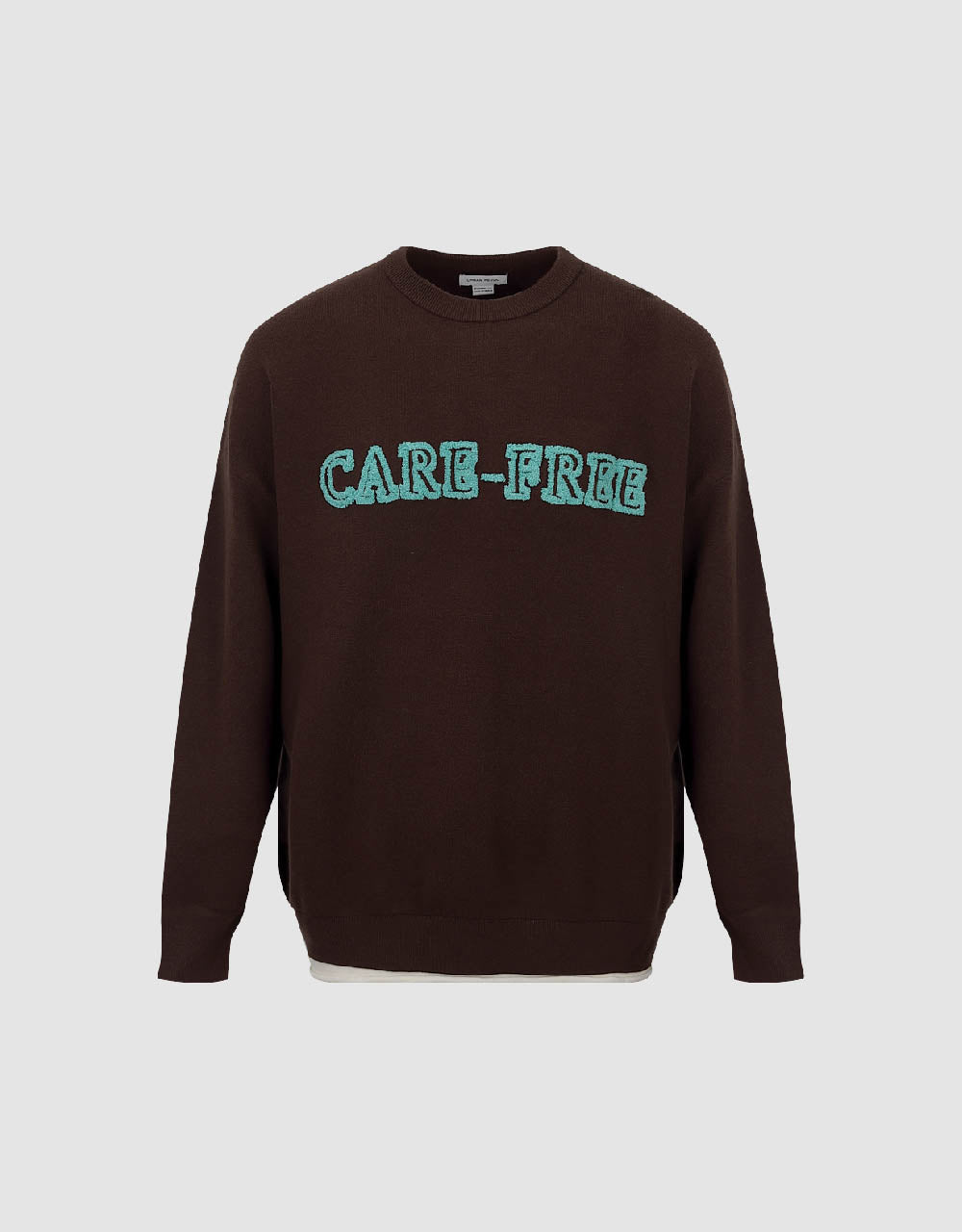 Letter Printed Knitted T-Shirt