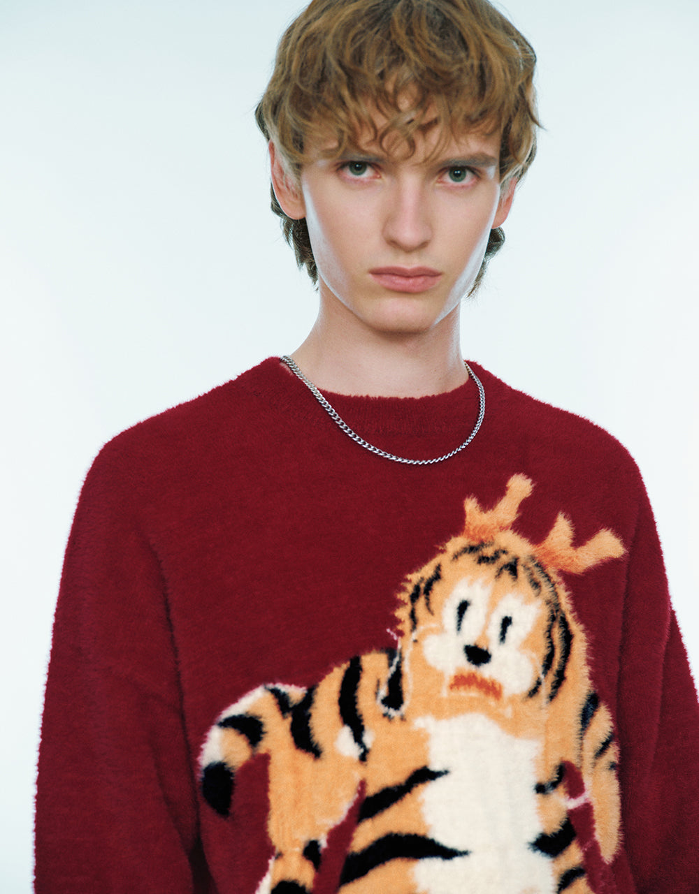 Animal Embroidered Knitted T-Shirt