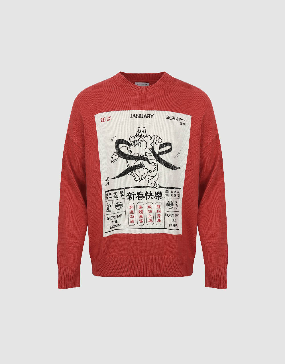 Calendar Printed Sweater