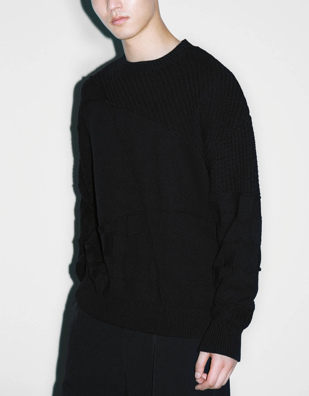 Crew Neck Knitted T-Shirt