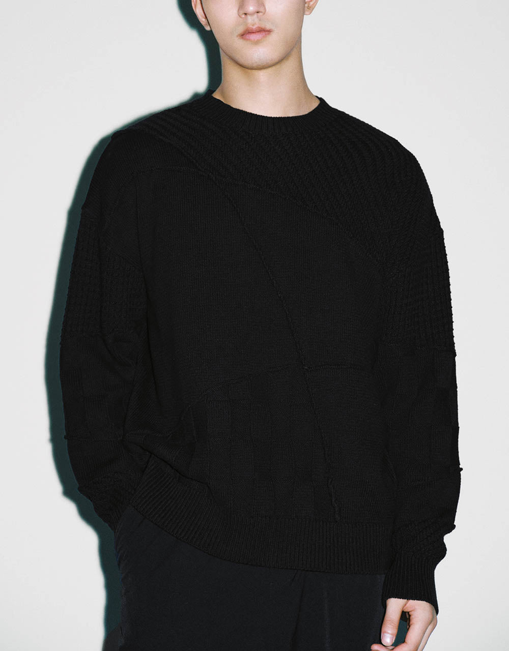 Crew Neck Knitted T-Shirt