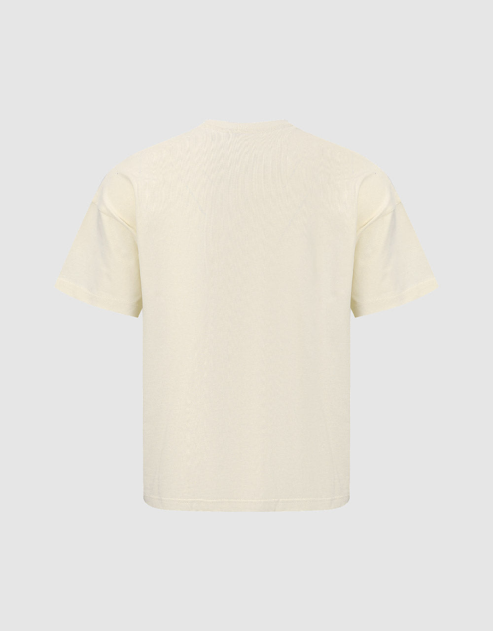 Animal Embossed Crew Neck Straight T-Shirt