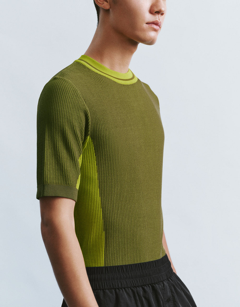 Two Toned Knitted T-Shirt