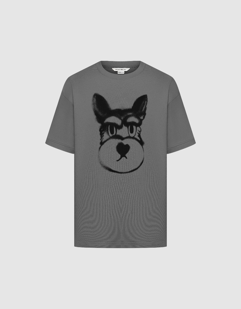 Dog Printed Crew Neck T-Shirt