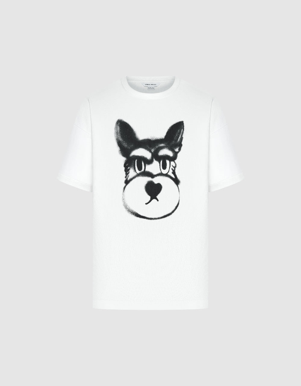 Dog Printed Crew Neck T-Shirt