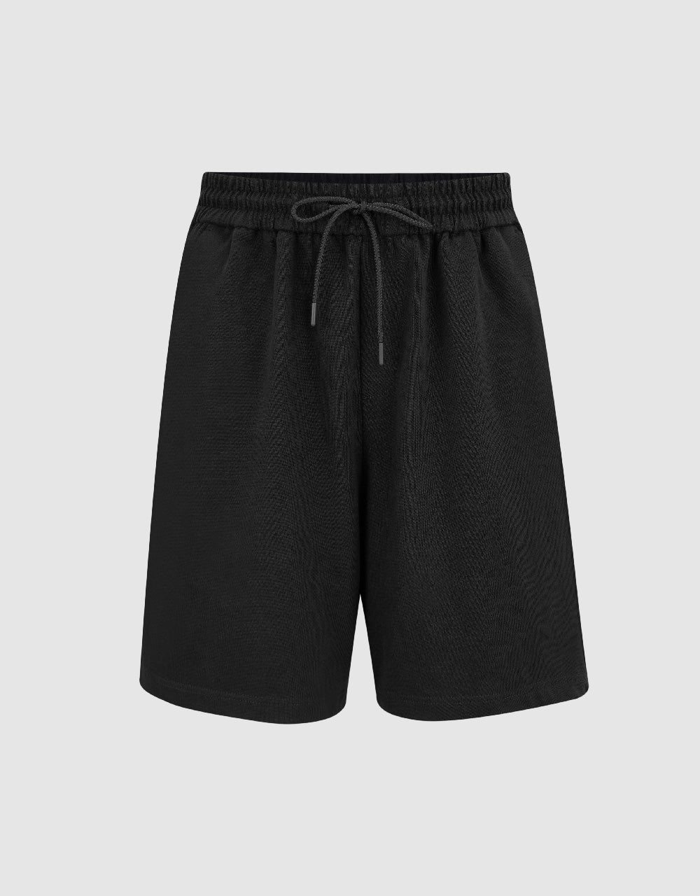 Drawstring Waist Knitted Shorts