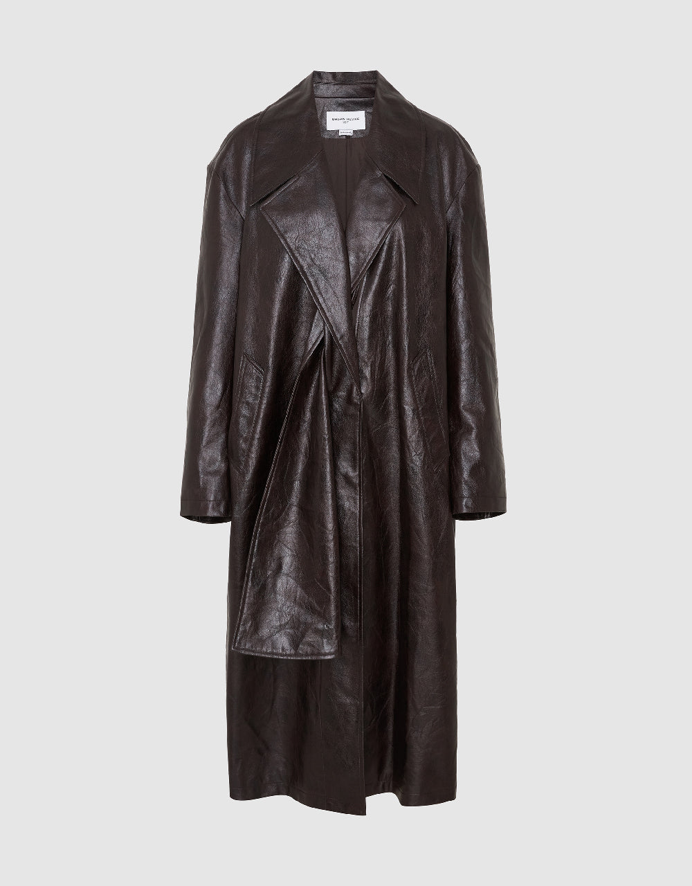 Vegan Leather Trench Coat