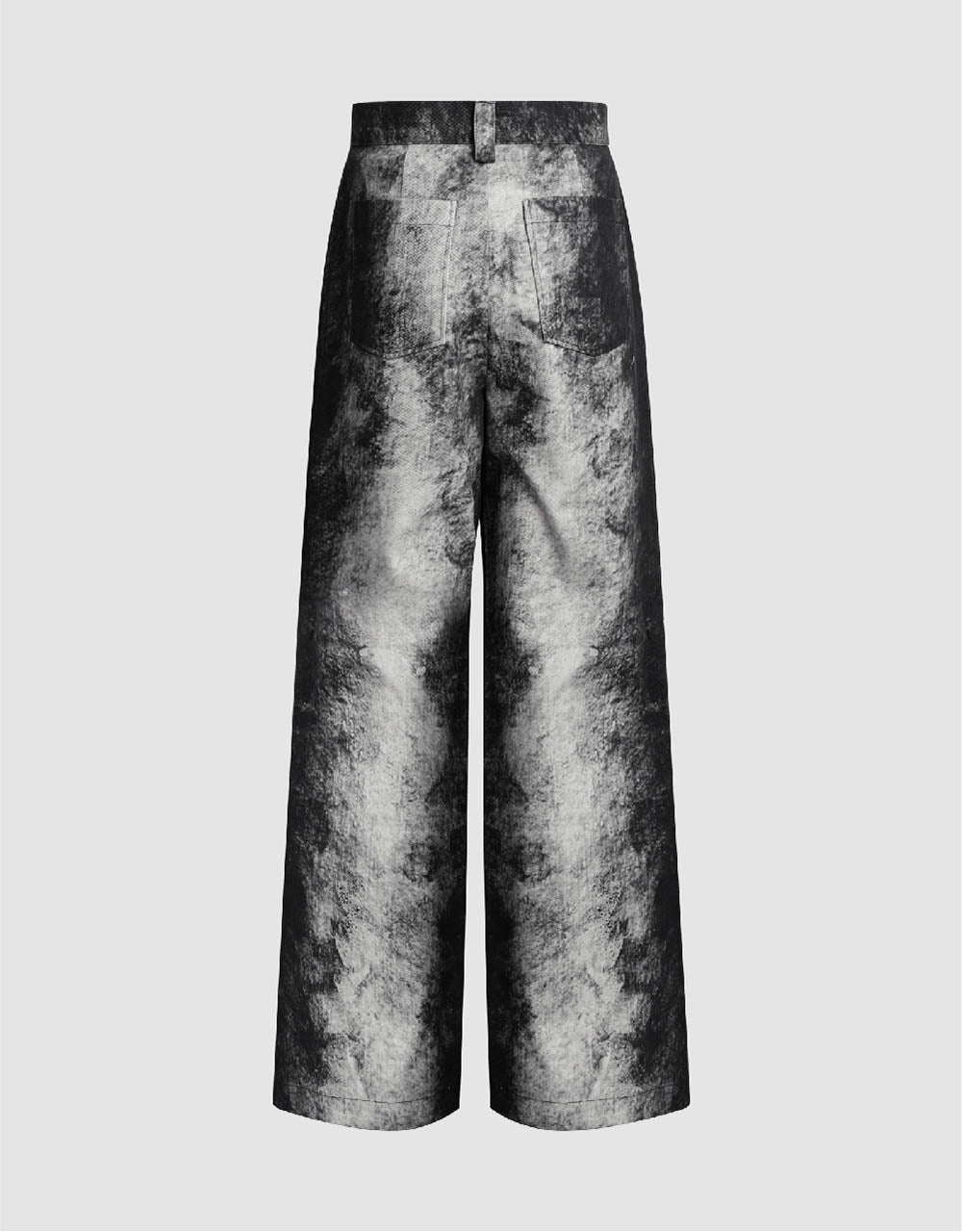 Printed Loose Wide-Leg Pants