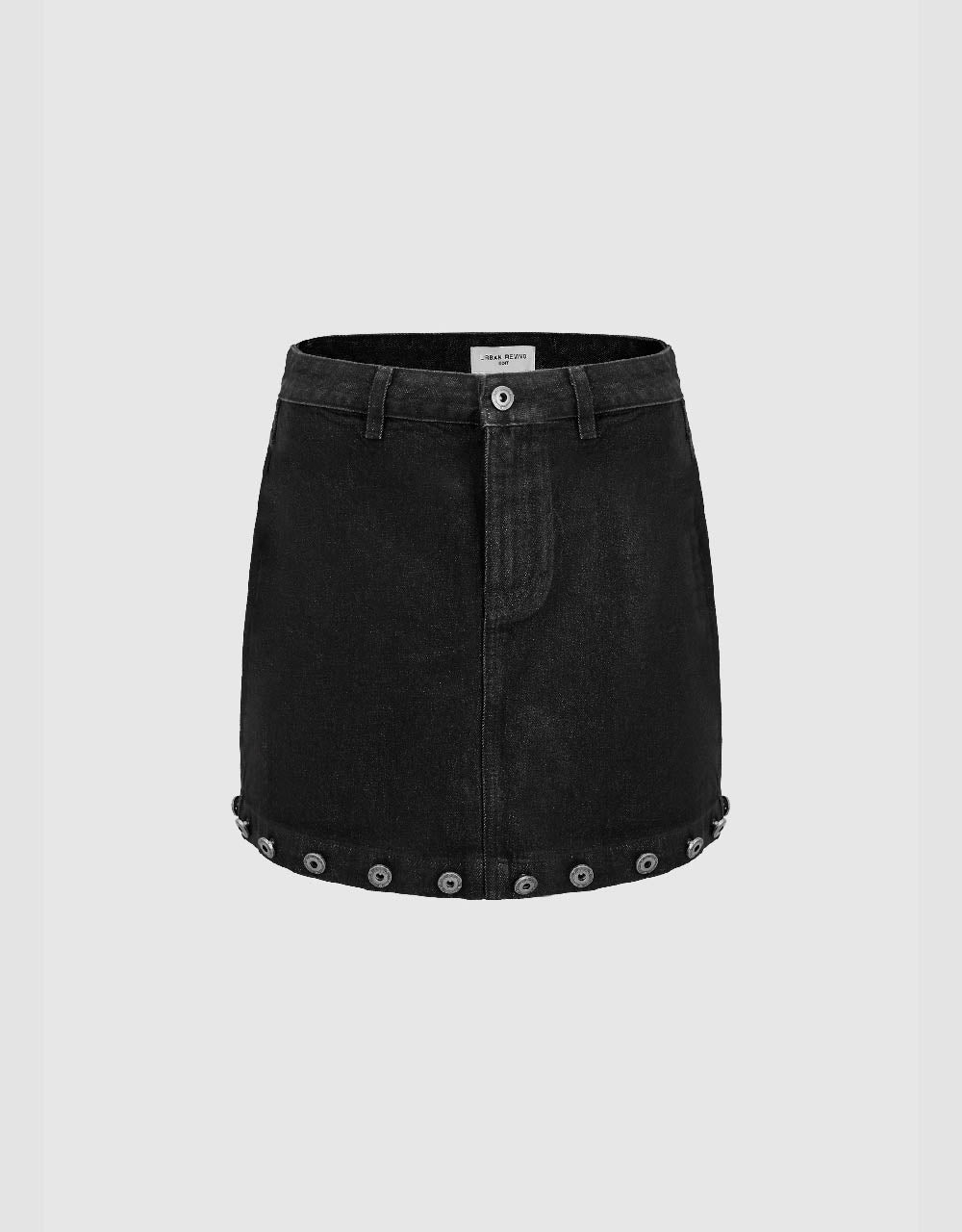 Mini A-Line Denim Skirt