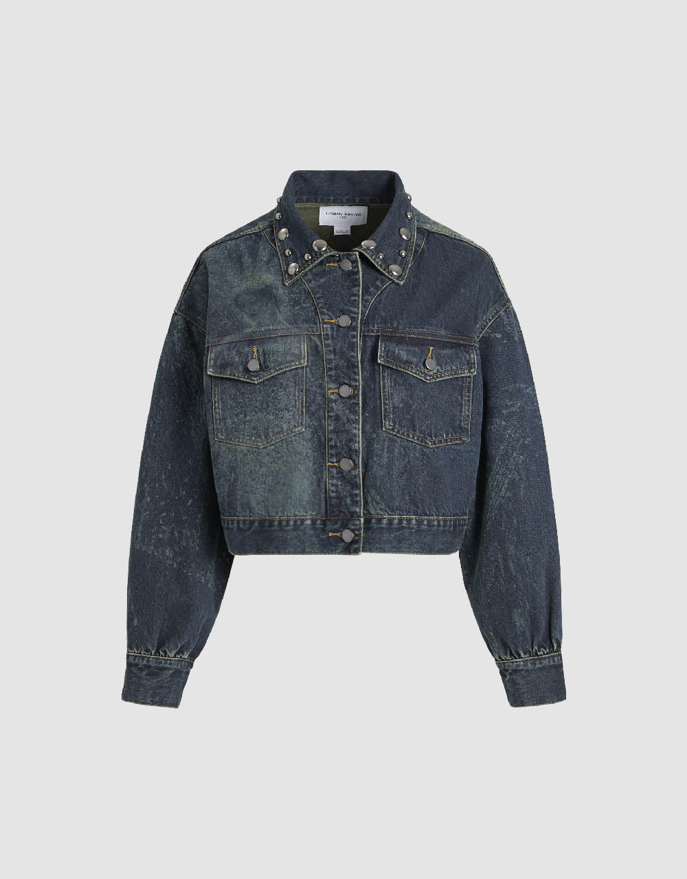 Studded Decor Denim Jacket