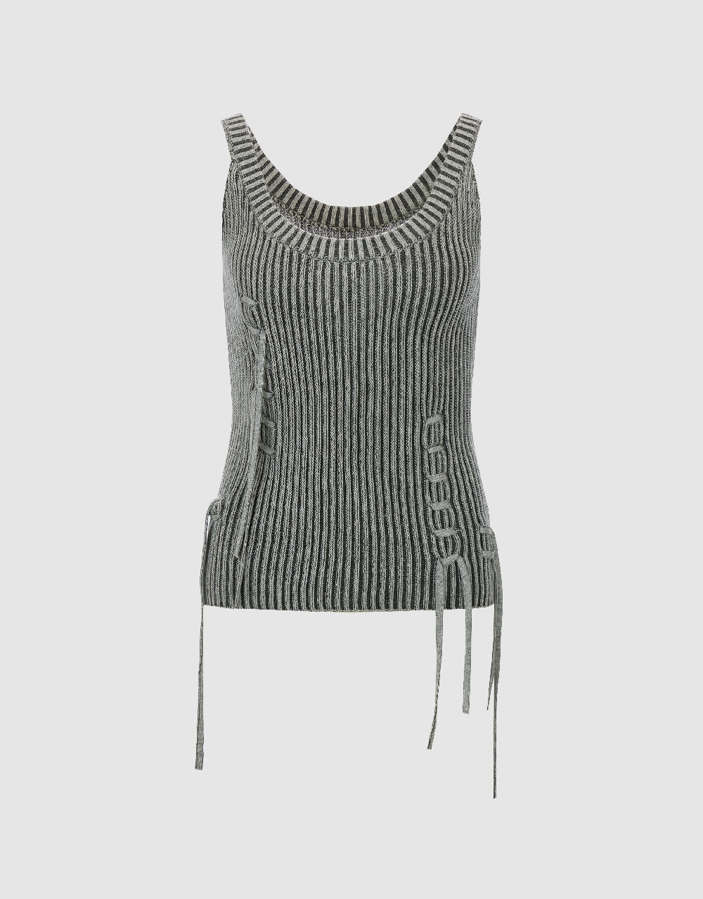 U Neck Knitted Tank Top